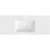 Mexen Otis lavabo encastré 121 x 46,5 cm, blanc brillant - 25181200