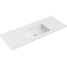 Mexen Otis lavabo encastré dans le plan 121 x 46,5 cm, blanc mat - 25181201