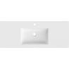 Mexen Otis lavabo encastré dans le plan 121 x 46,5 cm, blanc mat - 25181201