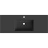 Mexen Otis Einbaubecken 121 x 46,5 cm, schwarz matt - 25181271