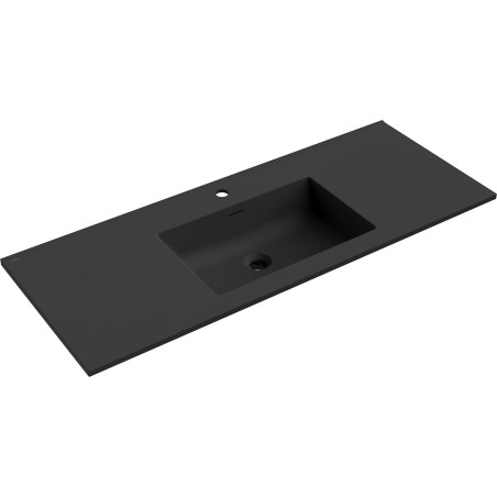 Mexen Otis sisse ehitatud valamu 121 x 46,5 cm, must matt - 25181271