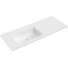 Mexen Otis lavabo encastré gauche 121 x 46,5 cm, blanc brillant - 25181200L