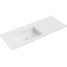 Mexen Otis Einbauwaschbecken links 121 x 46,5 cm, mattweiß - 25181201L