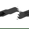 Mexen Otis Einbauwaschbecken links 121 x 46,5 cm, schwarz matt - 25181271L