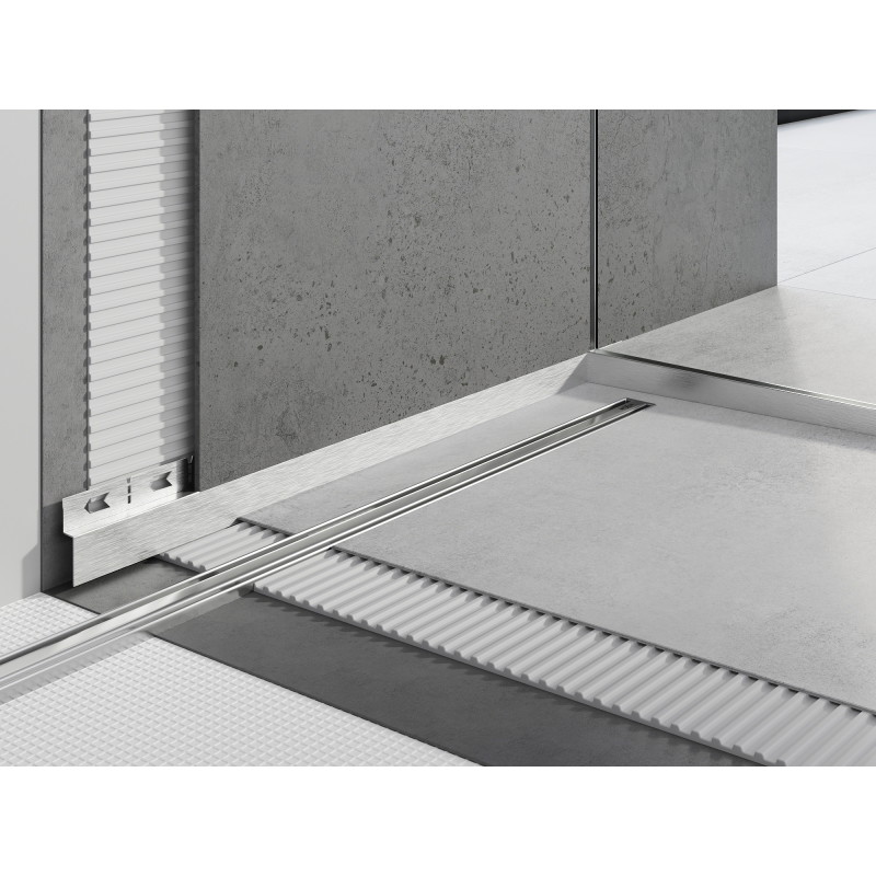 Mexen Line-B listwa brodzikowa czołowa 130 cm, inox - 181003130U