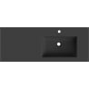Mexen Otis Einbauwaschbecken rechts 121 x 46,5 cm, schwarz matt - 25181271P