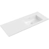 Mexen Otis lavabo encastré à droite 121 x 46,5 cm, blanc brillant - 25181200P