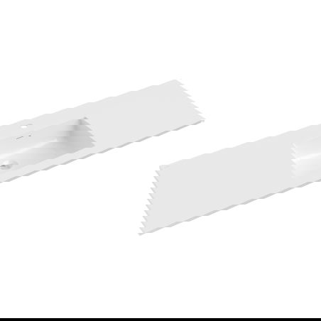 Mexen Otis ingebouwde wastafel 141 x 46,5 cm, glanzend wit - 25181400