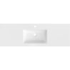 Mexen Otis lavabo encastré dans le plan 141 x 46,5 cm, blanc brillant - 25181400