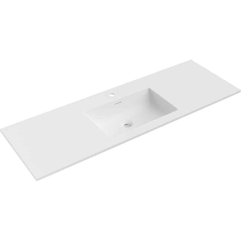 Mexen Otis lavabo da incasso 141 x 46,5 cm, bianco opaco - 25181401