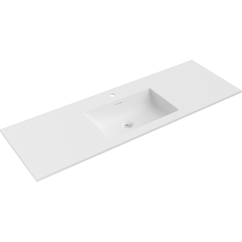 Mexen Otis tasoasennettava pesuallas 141 x 46,5 cm, valkoinen matta - 25181401