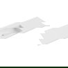 Mexen Otis Einbauwaschbecken 141 x 46,5 cm, Weiß Matt - 25181401