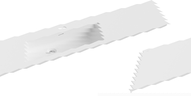 Mexen Otis inbouw wastafel 141 x 46,5 cm, wit mat - 25181401