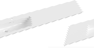 Mexen Otis inbyggd vänster tvättställ 141 x 46,5 cm, vit glans - 25181400L