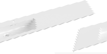 Mexen Otis lavatório embutido à esquerda 141 x 46,5 cm, branco brilhante - 25181400L