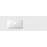 Mexen Otis Einbaubecken links 141 x 46,5 cm, weiß glänzend - 25181400L