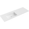 Mexen Otis töötasapinda paigaldatav valamu vasak 141 x 46,5 cm, valge matt - 25181401L