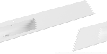 Mexen Otis lavabo empotrado en encimera izquierda 141 x 46,5 cm, blanco mate - 25181401L