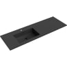 Mexen Otis countertop washbasin left 141 x 46.5 cm, black matte - 25181471L