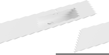 Mexen Otis lavatório embutido direito 141 x 46,5 cm, branco mate - 25181401P