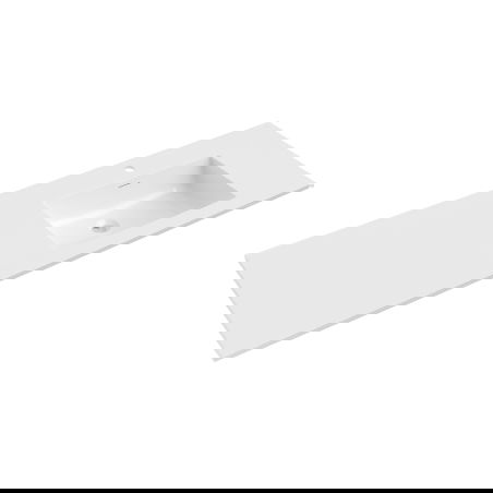 Mexen Otis lavabo da incasso a destra 141 x 46,5 cm, bianco lucido - 25181400P