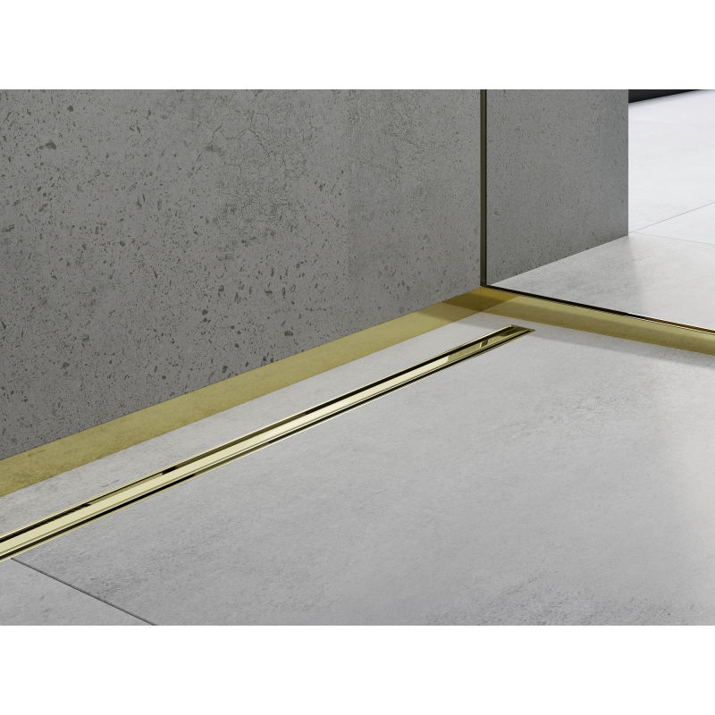 Mexen Line-B voorste douchestrip 130 cm, goudkleurig - 185003130U