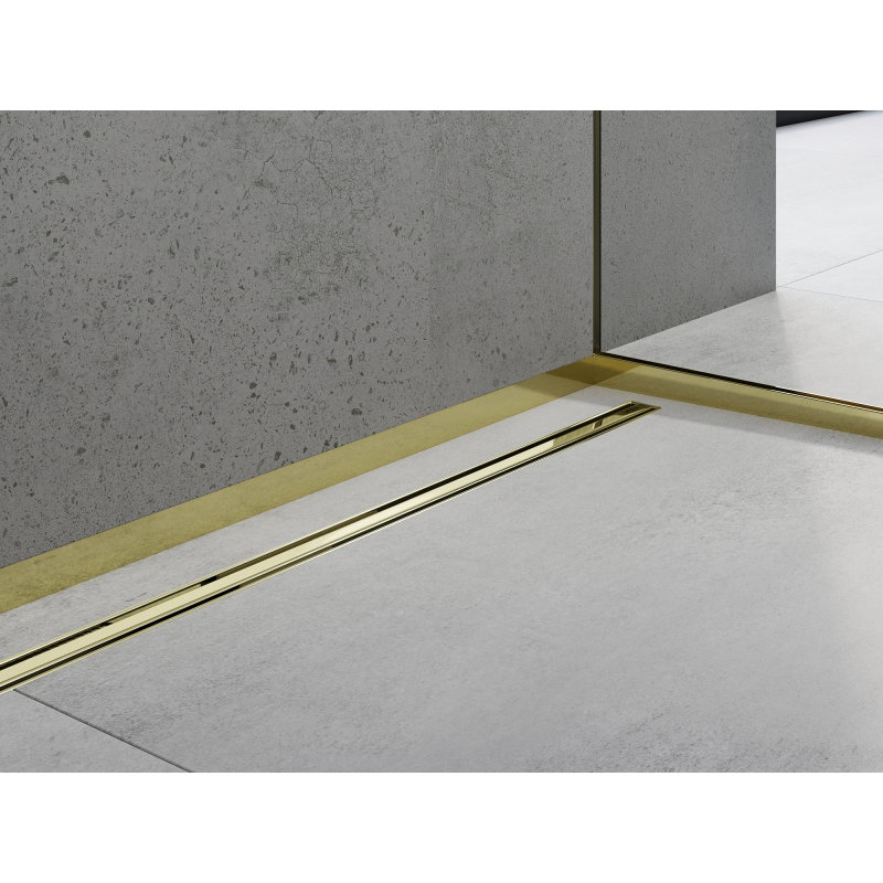 Mexen Line-B μπροστινή λωρίδα ντους 180 cm, χρυσή - 185003180U