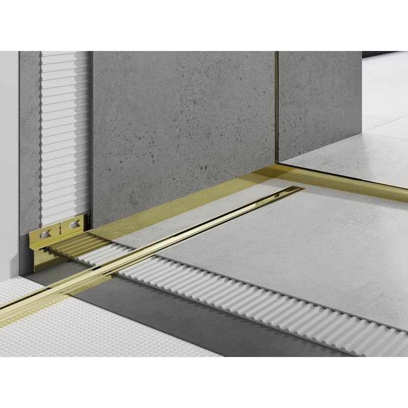Mexen Line-B perfil de chuveiro frontal 180 cm, dourado - 185003180U