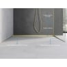 Mexen Line-B Duschtürprofil 130 cm, gebürstetes Gold - 185503130U