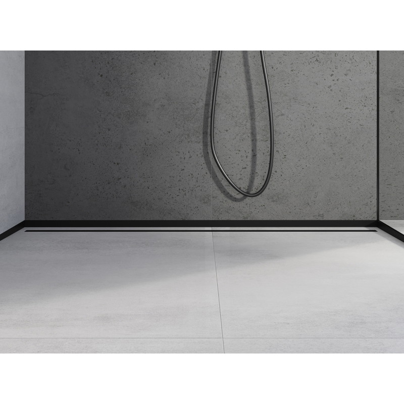 Mexen Line-B profilé de seuil de douche frontal 130 cm, noir - 187003130U