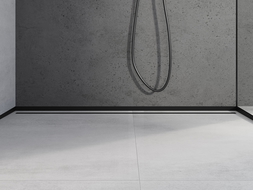 Mexen Line-B voorrand douchegoot 130 cm, zwart - 187003130U