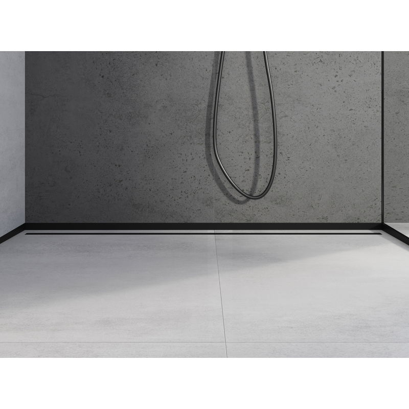 Mexen Line-B guarnição frontal de chuveiro 180 cm, preta - 187003180U