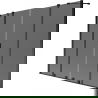 Mexen Velar Duo Duschwand für Badewanne 2-flügelig, verschiebbar 170 x 150 cm, Graphit, Schwarz - 896-170-000-42-70