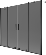 Mexen Velar Duo duschvägg 2-delad skjutbar 170 x 150 cm, grafit, svart - 896-170-000-42-70