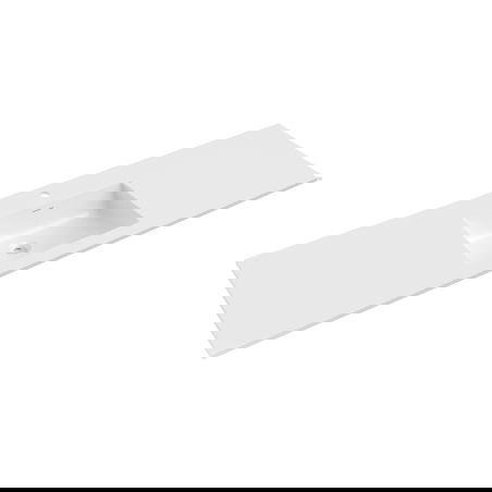 Mexen Otis lavandino incassato nel piano 161 x 46,5 cm, bianco lucido - 25181600