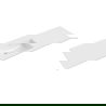 Mexen Otis ingebouwde wastafel 161 x 46,5 cm, glanzend wit - 25181600