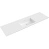Mexen Otis lavabo encastré dans le plan 161 x 46,5 cm, blanc brillant - 25181600