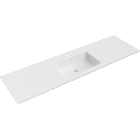 Mexen Otis umivaonik u ravnini s radnom plohom 161 x 46,5 cm, bijela mat - 25181601