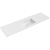Mexen Otis umivaonik u ravnini s radnom plohom 161 x 46,5 cm, bijela mat - 25181601
