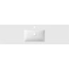 Mexen Otis lavabo encastré dans le plan 161 x 46,5 cm, blanc mat - 25181601