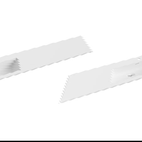 Mexen Otis lavandino incassato nel piano sinistro 161 x 46,5 cm, bianco opaco - 25181601L