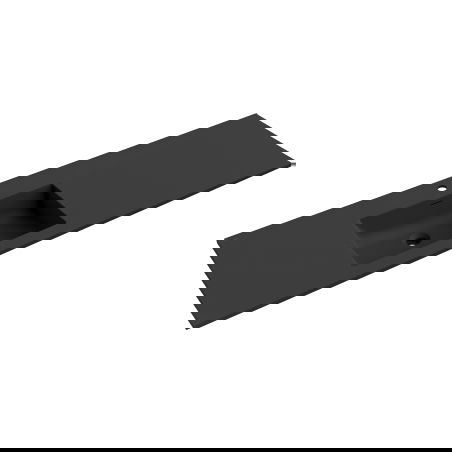 Mexen Otis lavatório embutido no balcão esquerdo 161 x 46,5 cm, preto mate - 25181671L