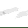 Mexen Otis inbouw wastafel links 161 x 46,5 cm, glanzend wit - 25181600L