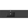 Mexen Otis Einbaubecken links 161 x 46,5 cm, schwarz matt - 25181671L