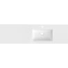 Mexen Otis lavabo encastré à droite 161 x 46,5 cm, blanc brillant - 25181600P