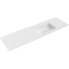 Mexen Otis countertop washbasin right 161 x 46.5 cm, white matte - 25181601P