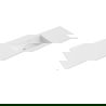 Mexen Otis Einbauwaschbecken rechts 161 x 46,5 cm, weiß matt - 25181601P