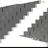Mexen Velar Duo Badewannenfaltwand 2-flügelig verschiebbar 180 x 150 cm, Graphit, gebürsteter Nickel - 896-180-000-42-97