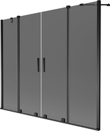 Mexen Velar Duo paravana de duche dupla de correr 190 x 150 cm, grafite, preto - 896-190-000-42-70