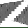 Mexen Velar Duo zweiteilige Schiebewand 200 x 150 cm, Graphit, Chrom - 896-200-000-42-01
